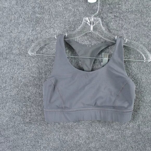 Lululemon Sports Bra Adult 6 Gray Twist and Toil LW1BCBS Womens *Read - Picture 2 of 7